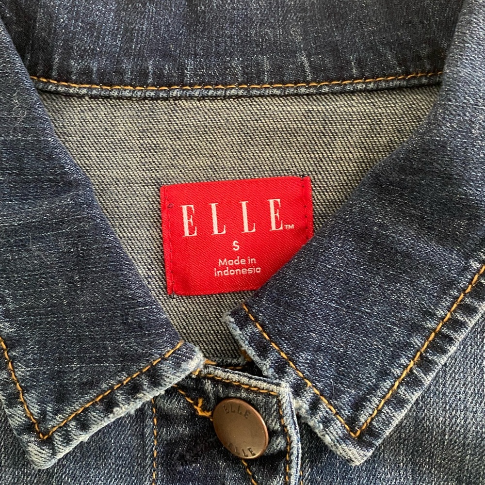 Elle Jean Jacket Size Small - Picture 2 of 5
